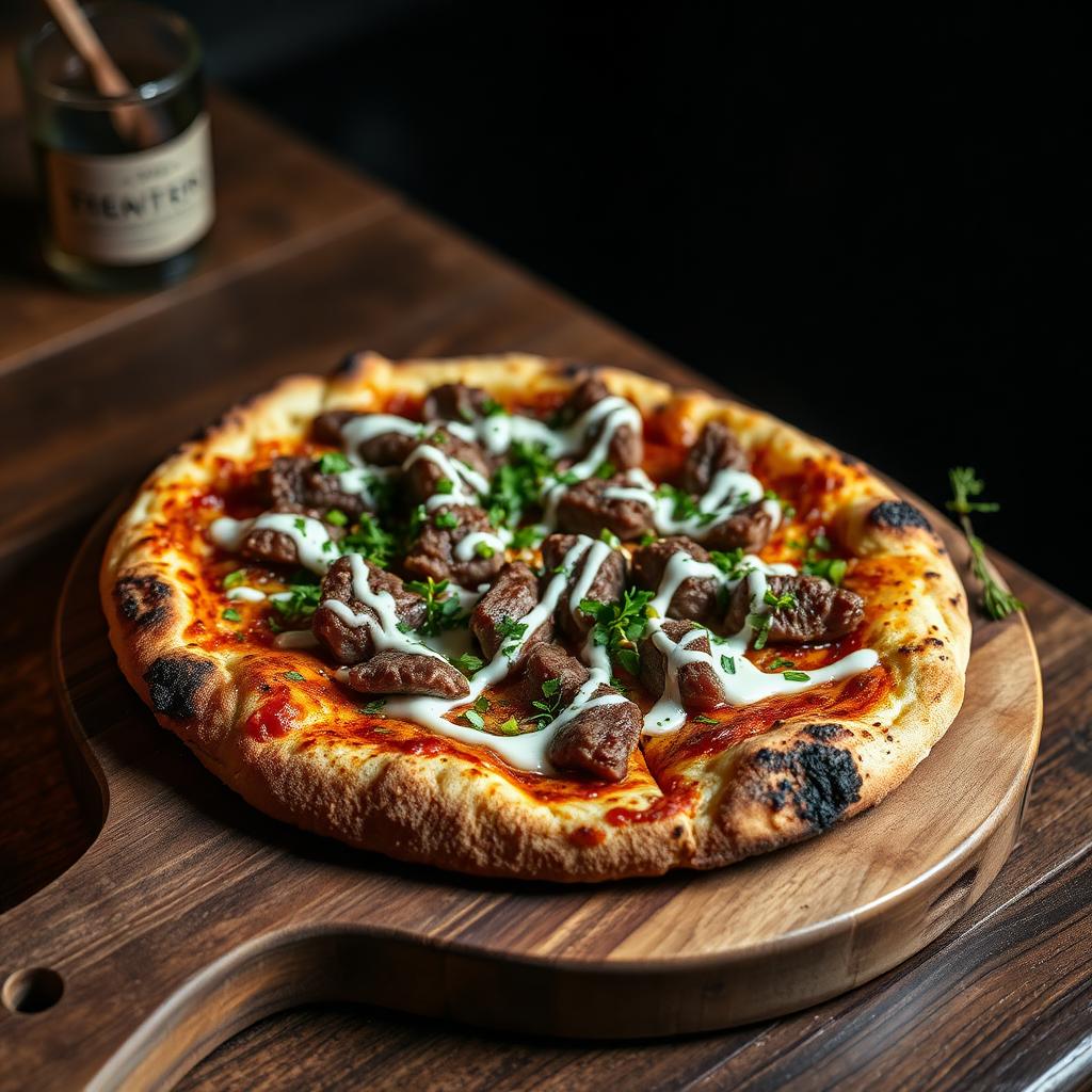 Spiced Lamb Pizza